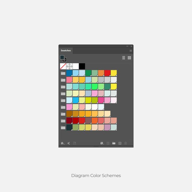 architectural diagram color palette 