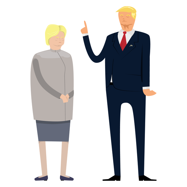 Clinton & Trump Vector Characters-Vectors-Studio Alternativi