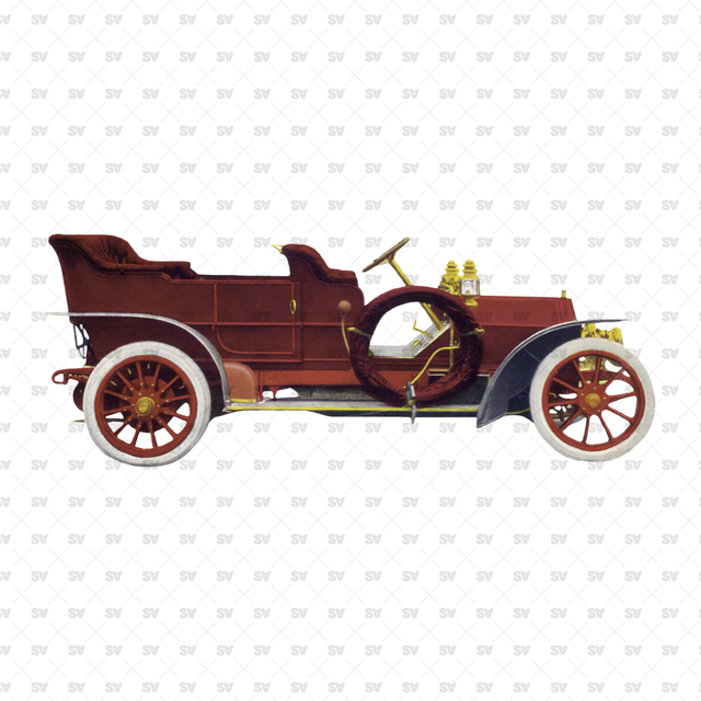Cutout Vintage Cars Set