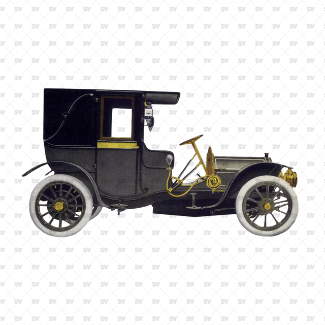 Cutout Vintage Cars Set
