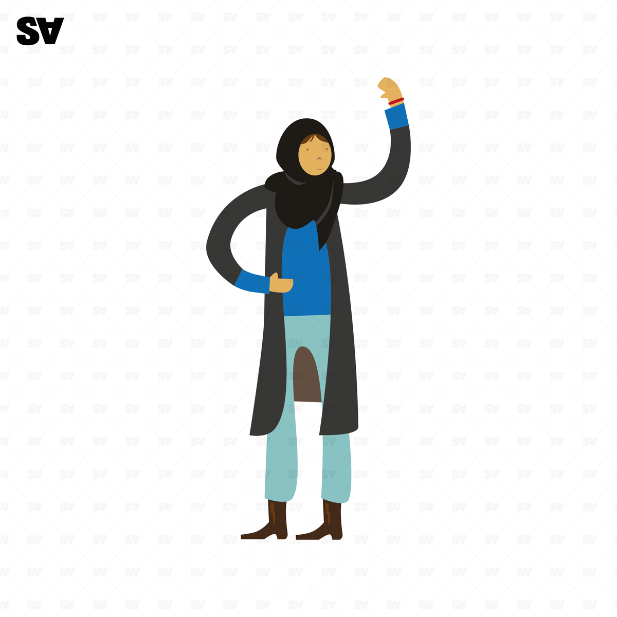 Emirati/UAE Vector People Set: 18 Characters – Studio Alternativi