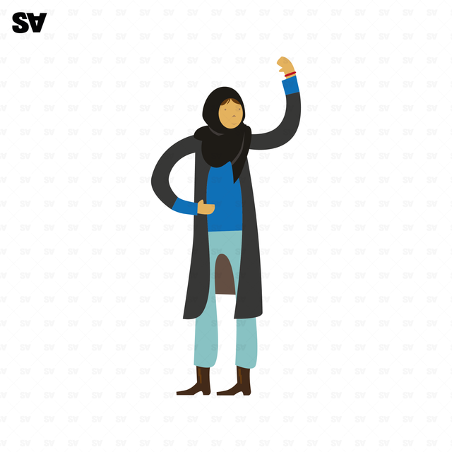 vector emirati woman 