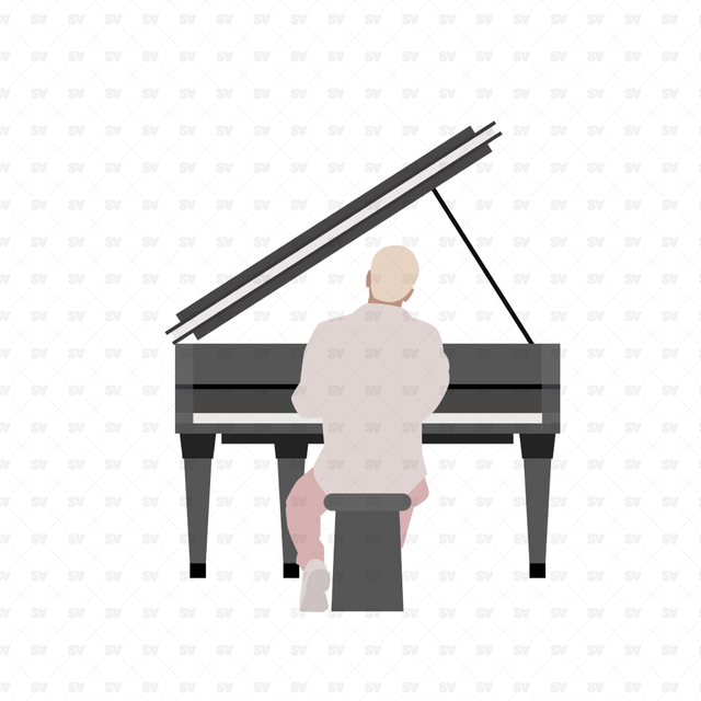 vector artists pianist piano