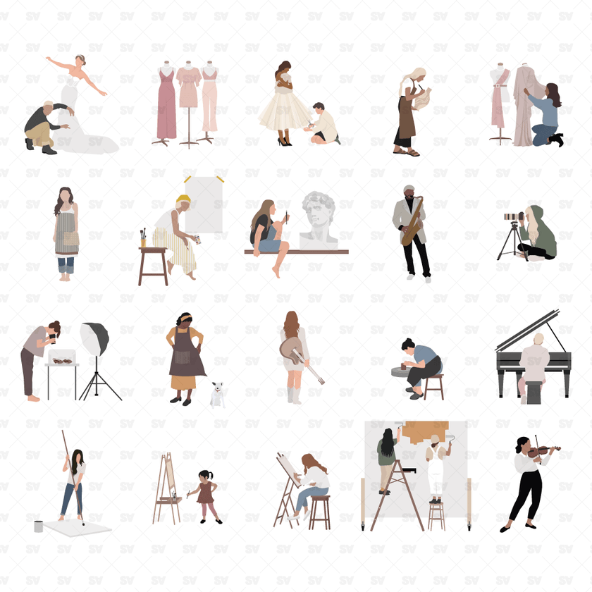Flat Vector Arts & Crafts - 20 Designs – Studio Alternativi
