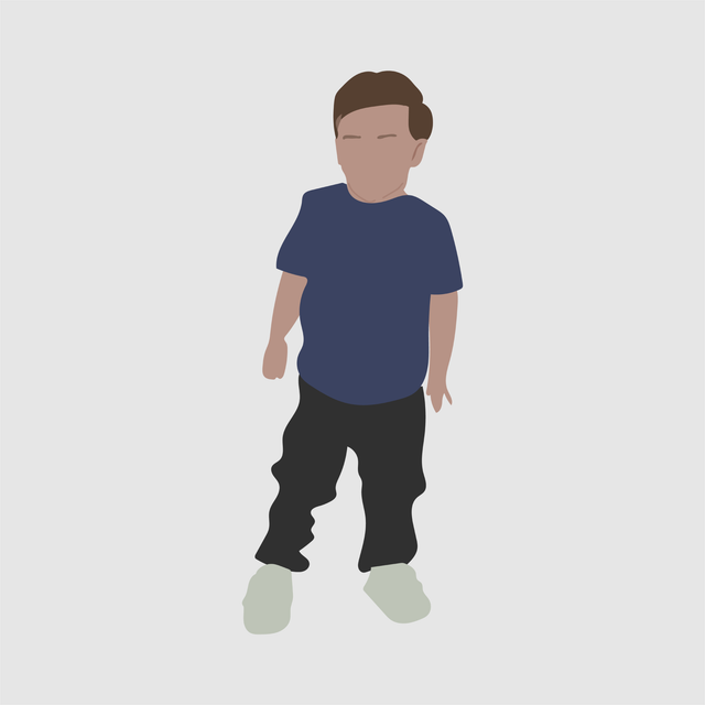 kid flat vector illustration