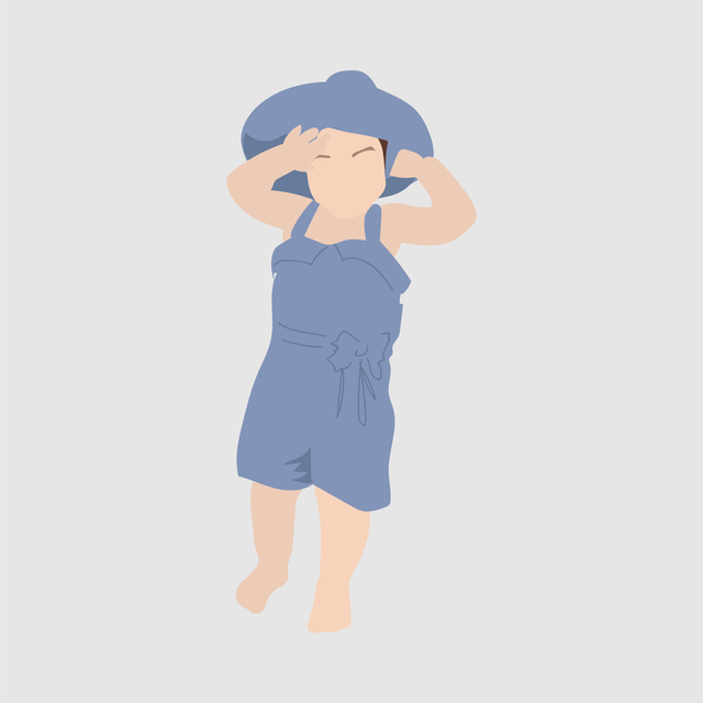 kid child flat vector illustration