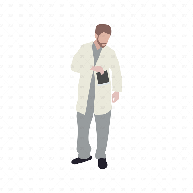 flat vector doctor 